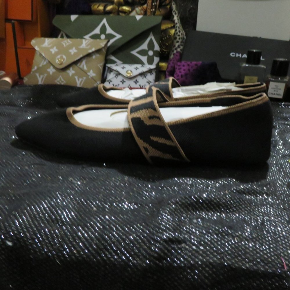 BOGO MIA Madeline Woven Zebra stripe strap Ballet flat driving moccasin size 9